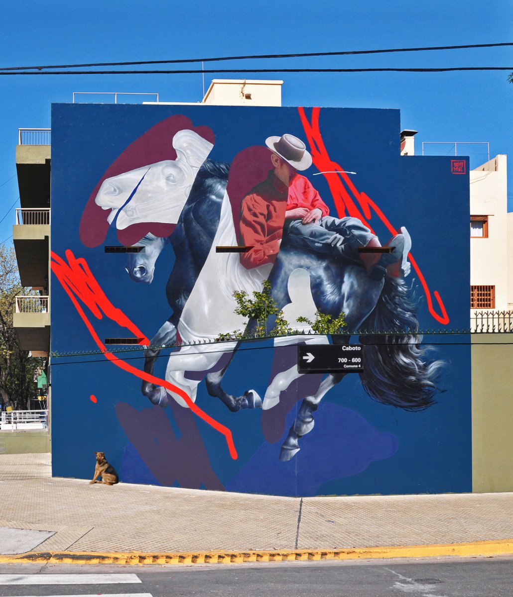 therealnervin's tweet photo. “The Pale Horse and its Rider” by Telmo Miel in Buenos Aires https://t.co/JEfcyg5Me8 #STREETART #news https://t.co/KlzzWeZoA0