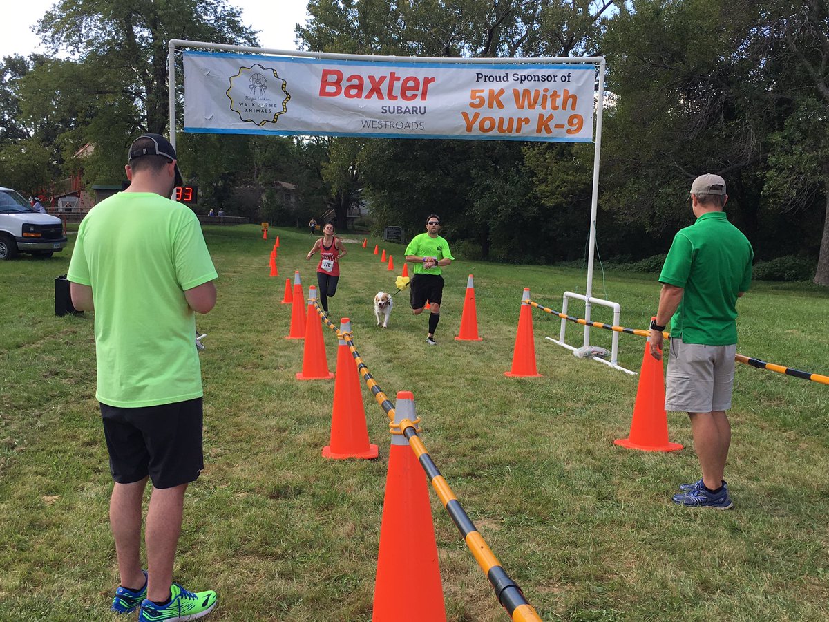 NEHumaneSociety's tweet photo. Congrats to our 5k top dog finishers Jax &amp; Keeley!! #OmahaLovesPets https://t.co/oHLEEygRKD