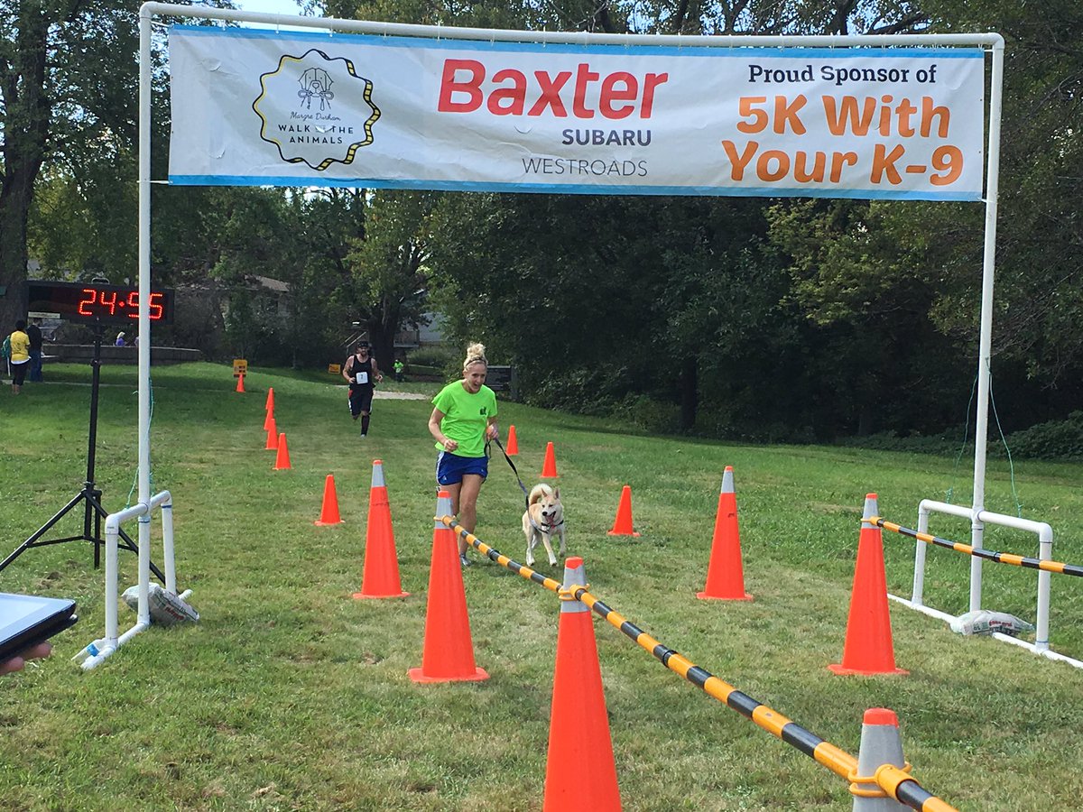 NEHumaneSociety's tweet photo. Congrats to our 5k top dog finishers Jax &amp; Keeley!! #OmahaLovesPets https://t.co/oHLEEygRKD