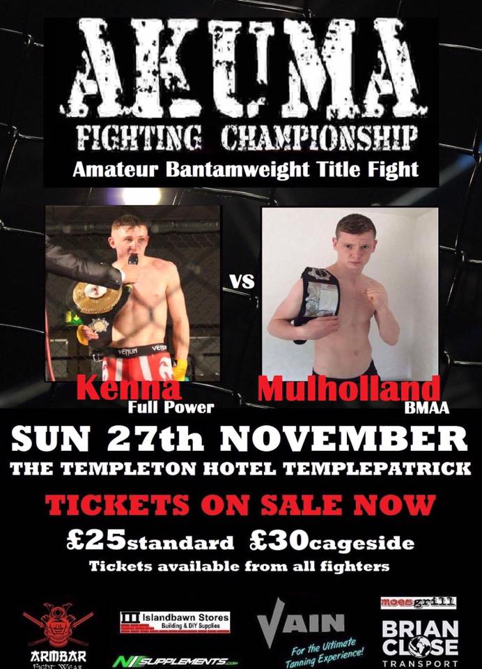 CobraKennaMMA's tweet photo. November 27th another title around my waist ! #MMA #TeamCobra #Akuma #Tallaght #Drogheda #FullPowerGym #Champion @FullPowerMMA https://t.co/BJYHrpbQqT