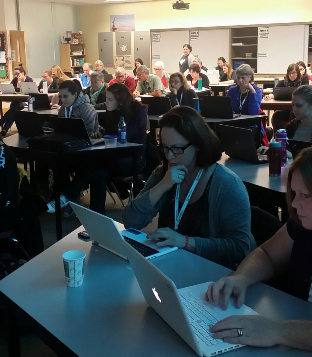 PatThagard's tweet photo. Taking a Deep Dive with Monica Martinez on day 2 #gafesummit #Yellowknife #yk1 https://t.co/zUqy9yeFrv