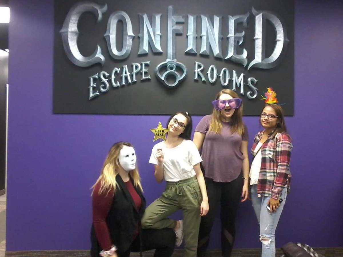 ConfinedEscape's tweet photo. We had an awesome time celebrating Escape Room Day at Confined! Here are some of the latest Confined Teams! #EscapeRoomDay #YYC https://t.co/nxAbGaf7p8