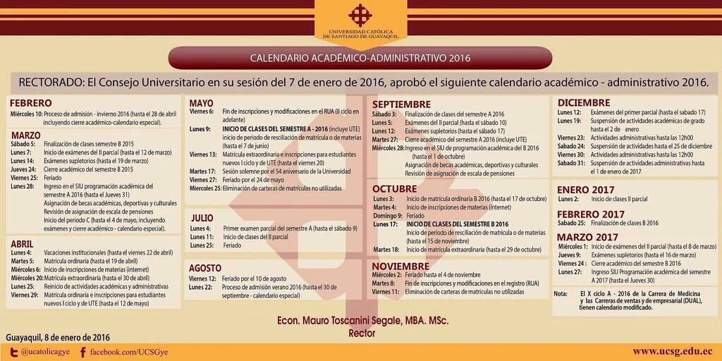 unionmedicina's tweet photo. Compartimos con ustedes el  calendario académico y administrativo 2016. Recuerden las órdenes de pago se generan desde este Lunes. https://t.co/4lUAcefE06