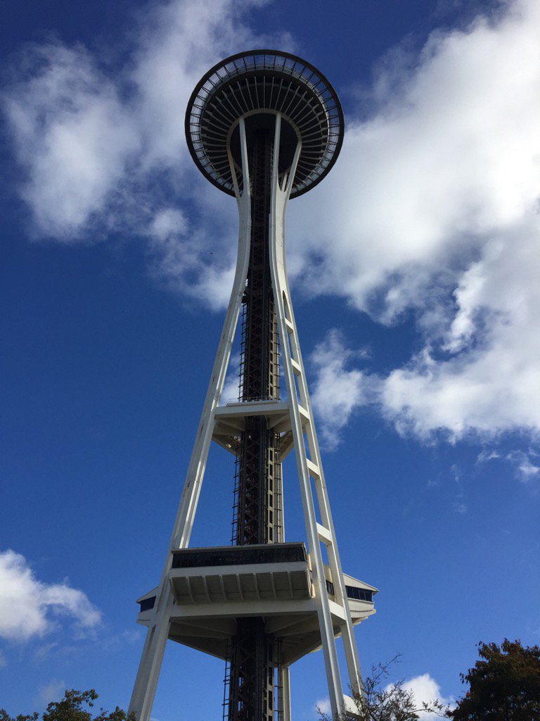 EmilyDietrich's tweet photo. It's Seattle's most iconic climb #basetospace https://t.co/dLAyepB1HN