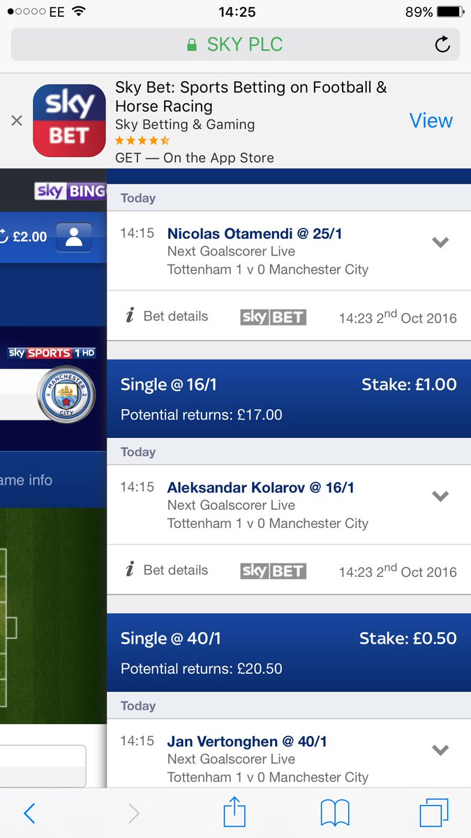 DimondOllie's tweet photo. Um @SkyBet you don't seem to of paid me! https://t.co/82DZaRzyoO