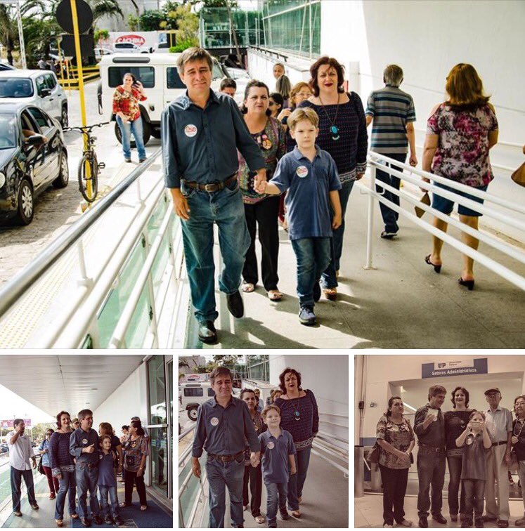 profroberiopsol's tweet photo. Prof. Robério Paulino e Família votando nessa manhã de domingo. Ainda dá tempo. Prof. Robério e Ingrid Andrade no 2º Turno. 
#VoteSério https://t.co/swr9ynKcXl