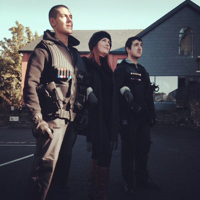 Cwarlabear's tweet photo. Really fun filming with these guys today #russianspy #filminthemaking #merthyr #securityguards #beefy https://t.co/BA5TGRecl0