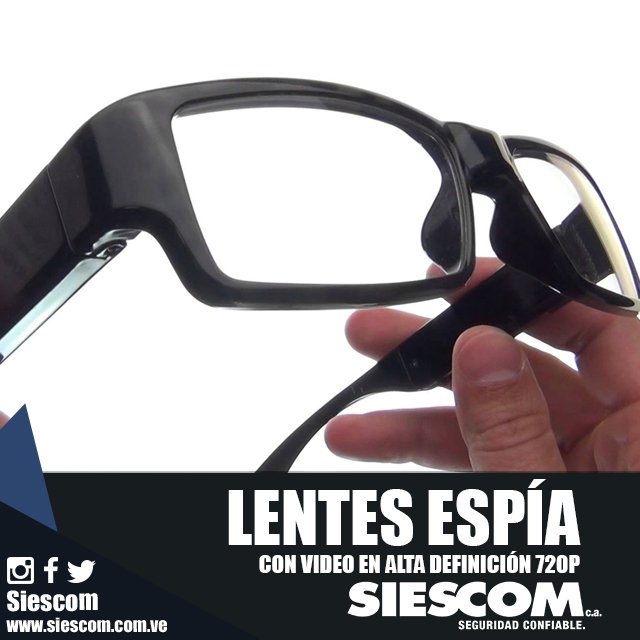 siescom's tweet photo. ¡Que nada se escape a tu vista! lentes espía en alta definición disponibles en nuestro stand en @ccltrinitarias solo con #siescom https://t.co/5kOV2CgHY7
