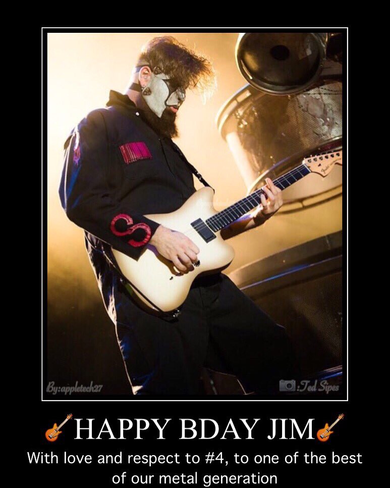 appletech27's tweet photo. Happy Bday Jim!🎸@ArmyCoreyTaylor @Cortez22222 @SlipknotContent @PavleMaggot @DanielaTeyssier @Rose_SB @jo_van_hell 😈 https://t.co/OodAj0ld5D