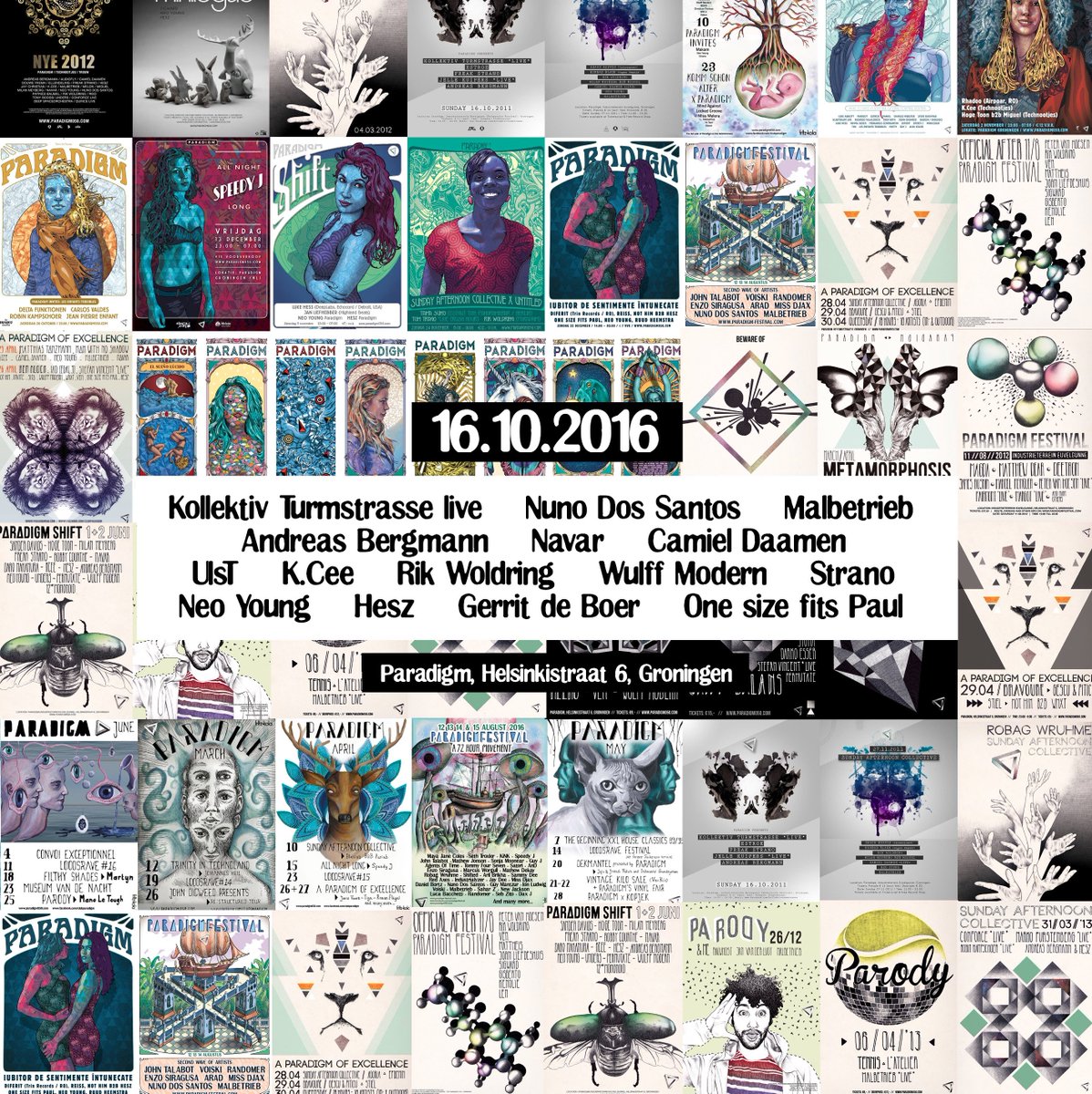 EMS050's tweet photo. The line-up for our 5 year anniversary is here! #paradigm #groningen https://t.co/drRjTIcsQR