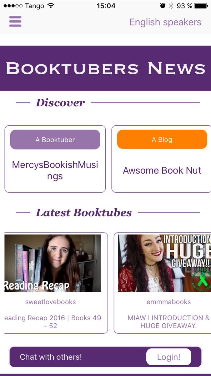 BooktubersApp's tweet photo. @booktubeblog @booktubesff @BookTuber #book #bookbloggers #booktube #literacy Discover #booktubersApp @BookTubeFandom @BooktubeUpdates https://t.co/fWngT0Y4TR