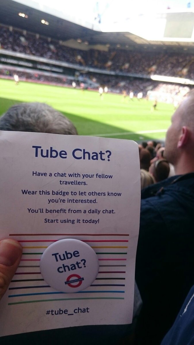 TubeChatUK's tweet photo. I've been handing these out today at #Spurs and they've been very well received. #tube_chat #COYS https://t.co/BZL8ig79YB