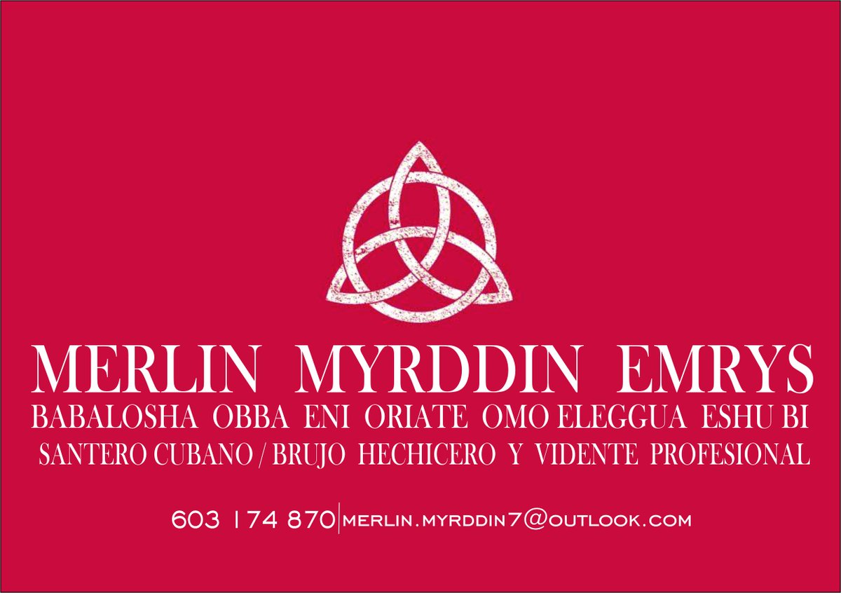 MerlinMyrddin's tweet photo. ¿QUIERES SABER TU PORVENIR? AVERÍGUALO CON NOSOTROS A TRAVÉS DEL TAROT, LA BARAJA ESPAÑOLA, LOS CARACOLES O DILOGGUN DE OSHA. LLAMANOS https://t.co/V1vRERNzRI