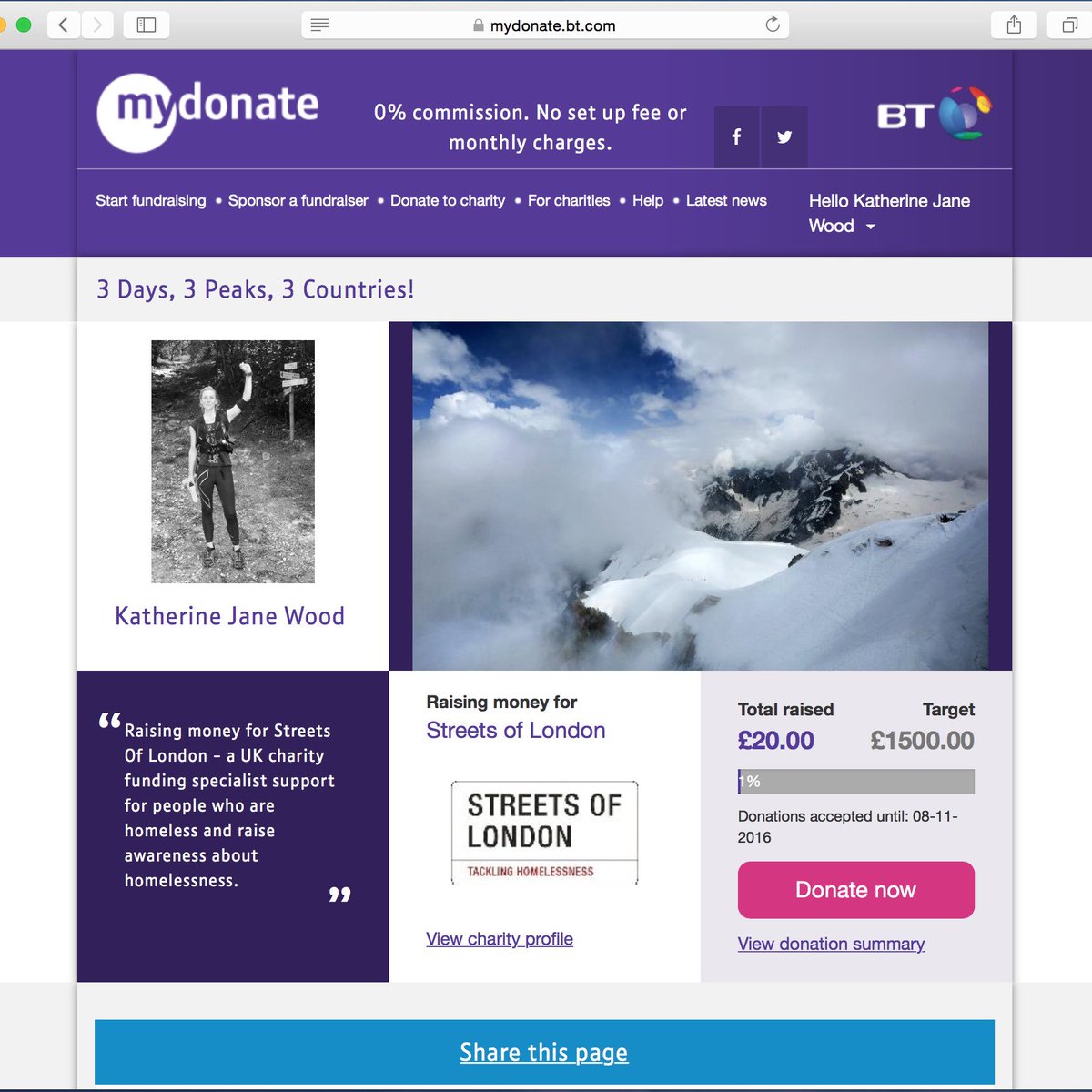 3 Days, 3 Peaks, 3 Countries!

Please help me to raise money for UK charity Streets Of London

mydonate.bt.com/fundraisers/ka…