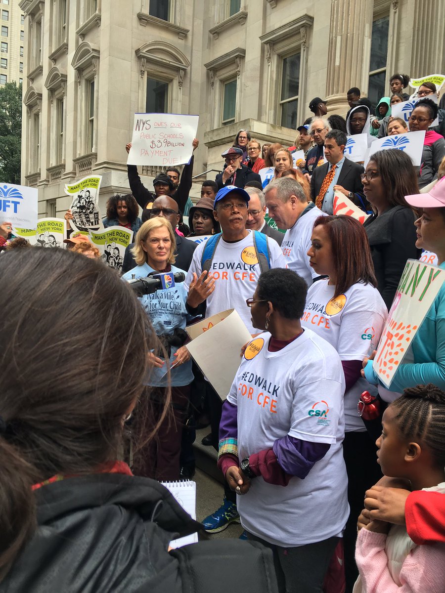 leoniehaimson's tweet photo. .@RJackson_NYC Mr #cfe walked all way to Albany 13 yrs ago 8 days & now we have to do it again to demand our $3.8B #walktoAlbany @AQE_NY https://t.co/h140fNrqSk