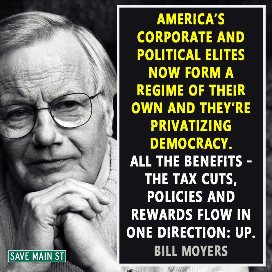 Bill Moyers is right. We must rise up together and stop this. #DemocracyOrBust