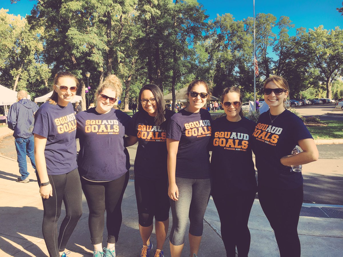 _amandajustine's tweet photo. @SyracuseCSD SAA is excited to participate in the @Walk4Hearing today!! #HLAA https://t.co/z9XBPsvduC