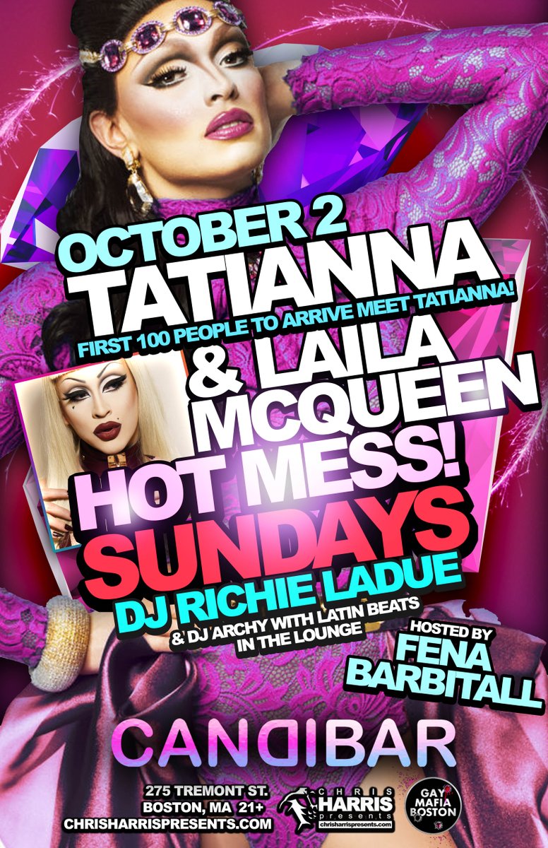 gaymafiaboston's tweet photo. Tonight's the night!
@TATIANNANOW @LailaMcQueen @fenabarbitall @DJRichieLaDue
<<<TICKETS>>>
https://t.co/BrYgJl6tFL https://t.co/cvCcvniUzv