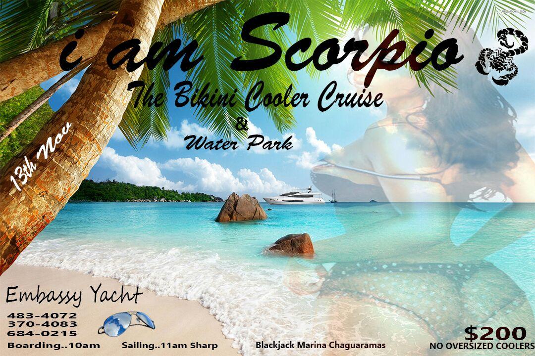 kew_ty's tweet photo. Sunday November 13th #iamscorpiothebikinicoolercruise #embassyyacht #iamScorpio @the_mci_entertainment_group #bikinis #winingqueenofsoca https://t.co/B3XjESqz4a