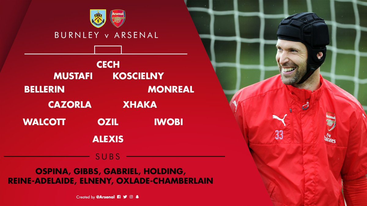 AIS_BONE's tweet photo. Line Up Arsenal vs Burnley!
Come On Arsenal https://t.co/GR6dx1NKaZ