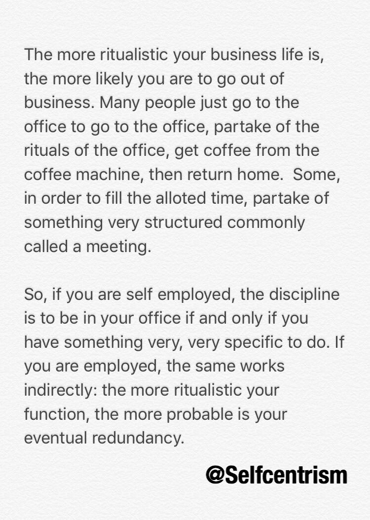 selfcentrism's tweet photo. #Selfcentrism
#growthhacking #work #working #workplace #career #TimeManagement #effective #leadership #motivation #business #tips https://t.co/KZK4gw0LEg