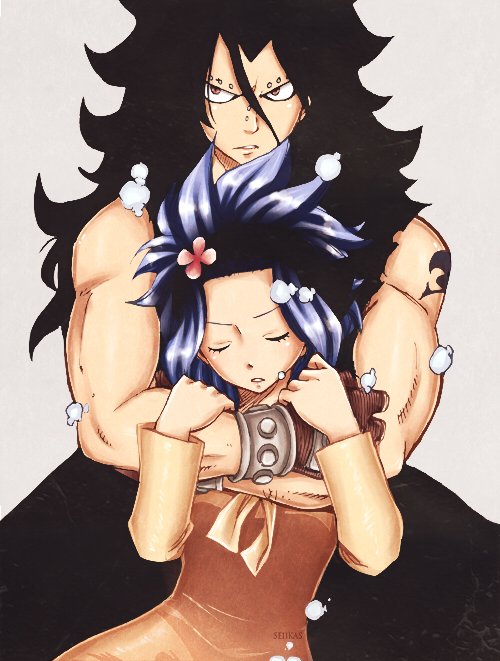LucyHartofilia's tweet photo. Gajeel &amp; Levy 😍 RT/Like if you ship these two 💕 #Gale #FairyTail https://t.co/FZvWUciQvv