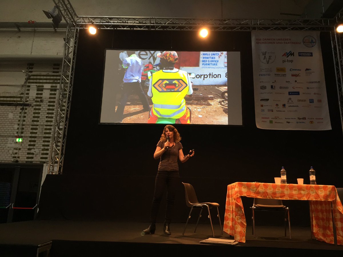 weareGIG's tweet photo. Safer streets in Kenya provided by @CladLight @geralbine #gig16 #MFR16 @MakerFaireBER https://t.co/F9aXWx8RZK