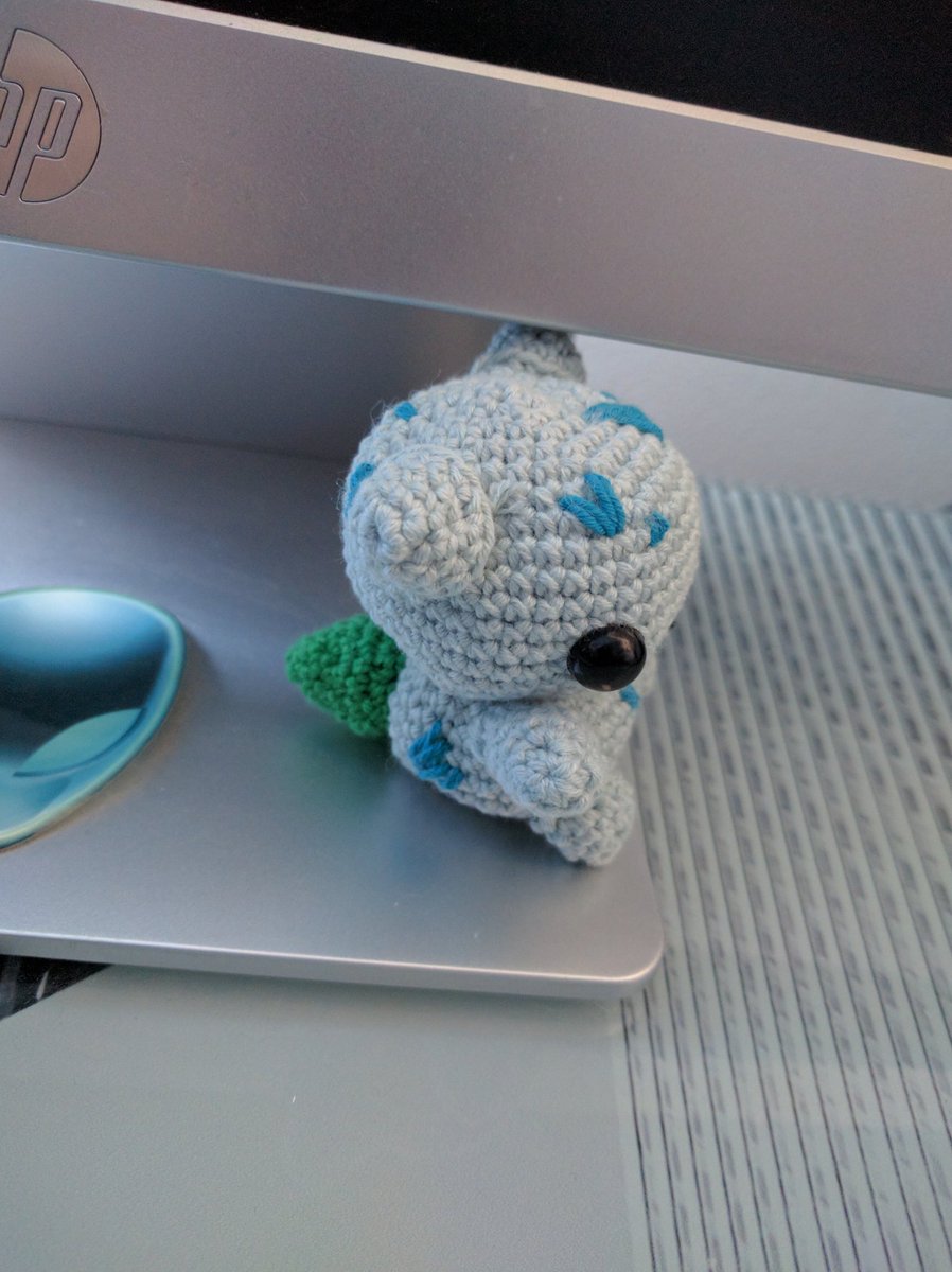 estramcar's tweet photo. Bulbasaur hecho con el patrón de @StudioCrafti https://t.co/Uomk8pCnzx