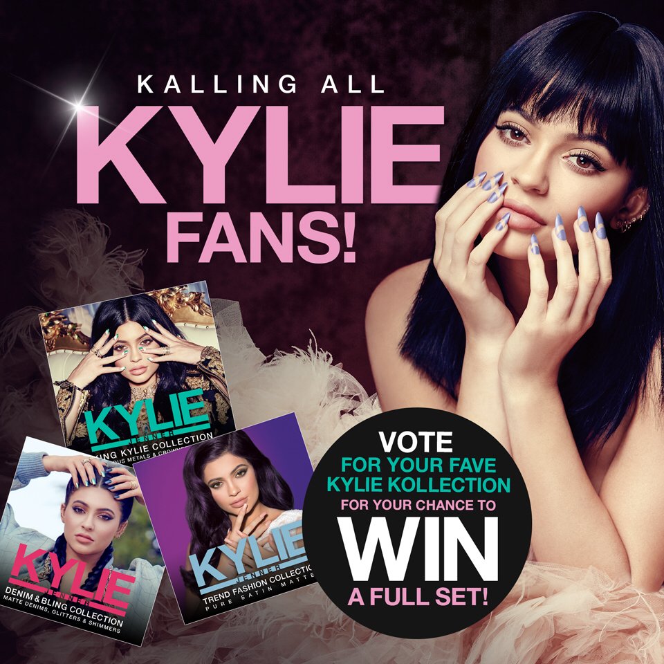 SinfulColors's tweet photo. Vote to win your favorite @KylieJenner collection #SinfulColors #sckjdenim #sckjvelvet #sckjsatin #sinfulkingkylie https://t.co/mUx6CEufwP