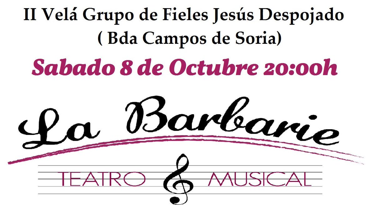 DespojadoCSoria's tweet photo. El próximo finde semana ven a disfrutar con nosotros!!. #IIVeláDespojadoCsoria. https://t.co/TNs6rKyPbv