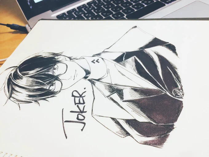 何が楽しかったって久々にアナログでガッツリ描いたのが楽しかった…逃避楽しい… 