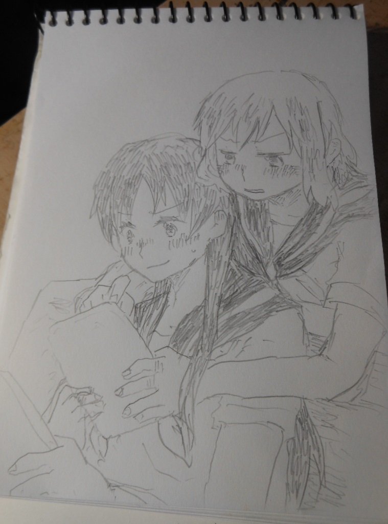 今日、描いていただきました 