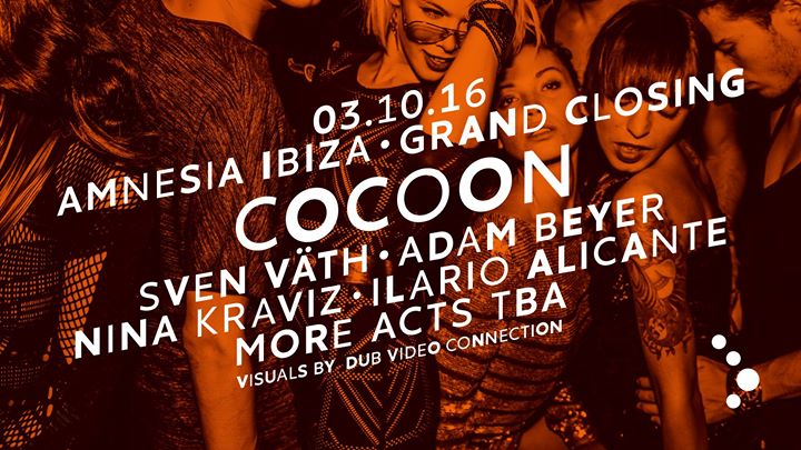 ch_ibiza's tweet photo. Monday at @Amnesia_Ibiza : Cocoon Ibiza Grand Closing (@svenvaeth @realAdamBeyer @NinaKraviz @ilarioalicante &amp; ...)… https://t.co/HqCBoF8zQl https://t.co/LQb6uAoDBb