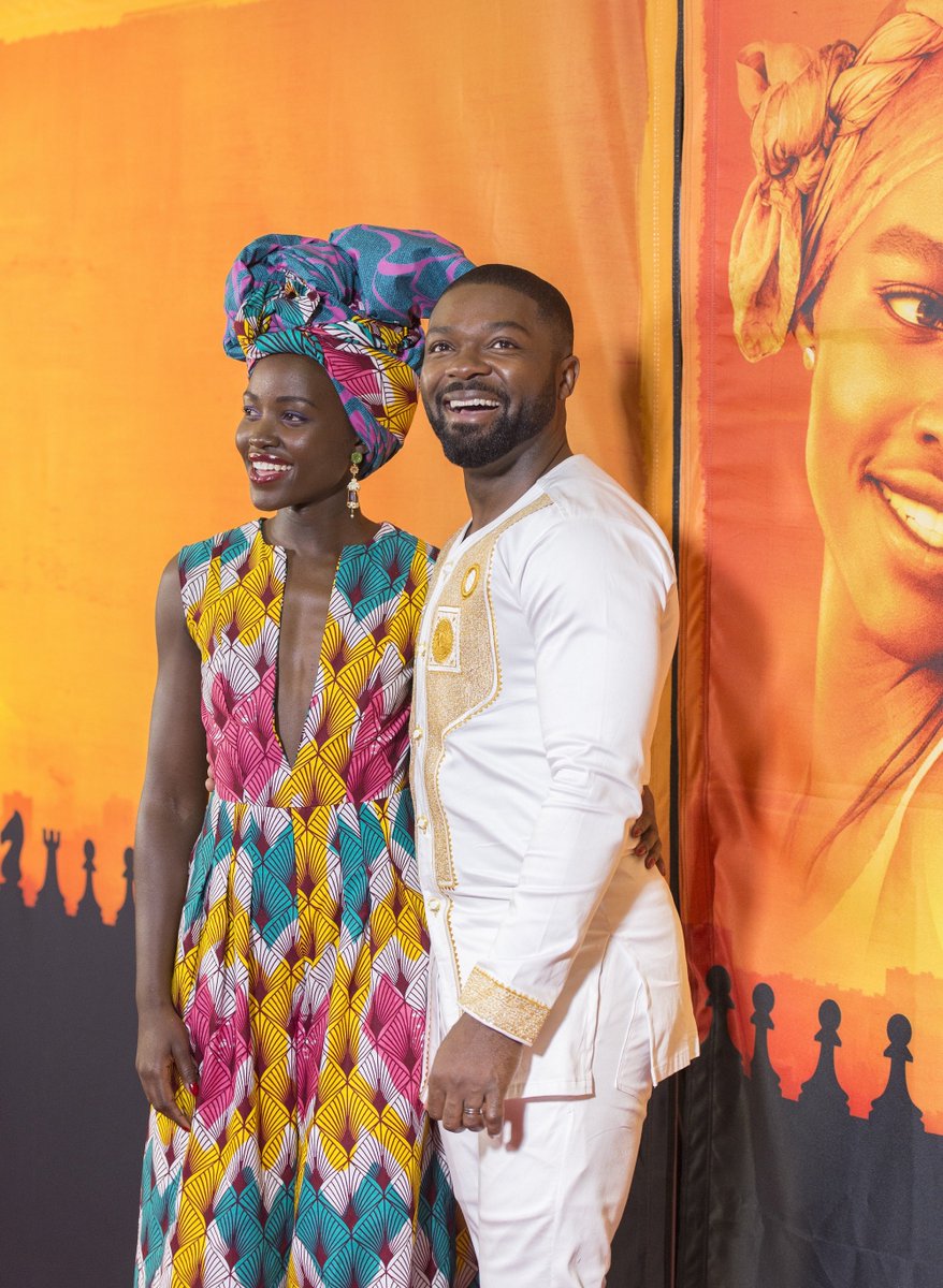 UPTOWNmagazine's tweet photo. #LupitaNyongo and #DavidOyelowo looking radiant at the Ugandan premiere for #QueenOfKatwe! #QueenofKatweEvent via https://t.co/nQXAIfzMGq https://t.co/6il0HNpNnQ