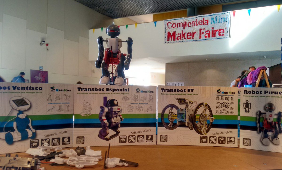 neukos's tweet photo. Compartiendo #pasión x la #robótica en #MakerFaireGalicia. Saludos a todos nuestros vecinos #makers!! @MAKERSGALICIA https://t.co/VtfW0nV9Kz