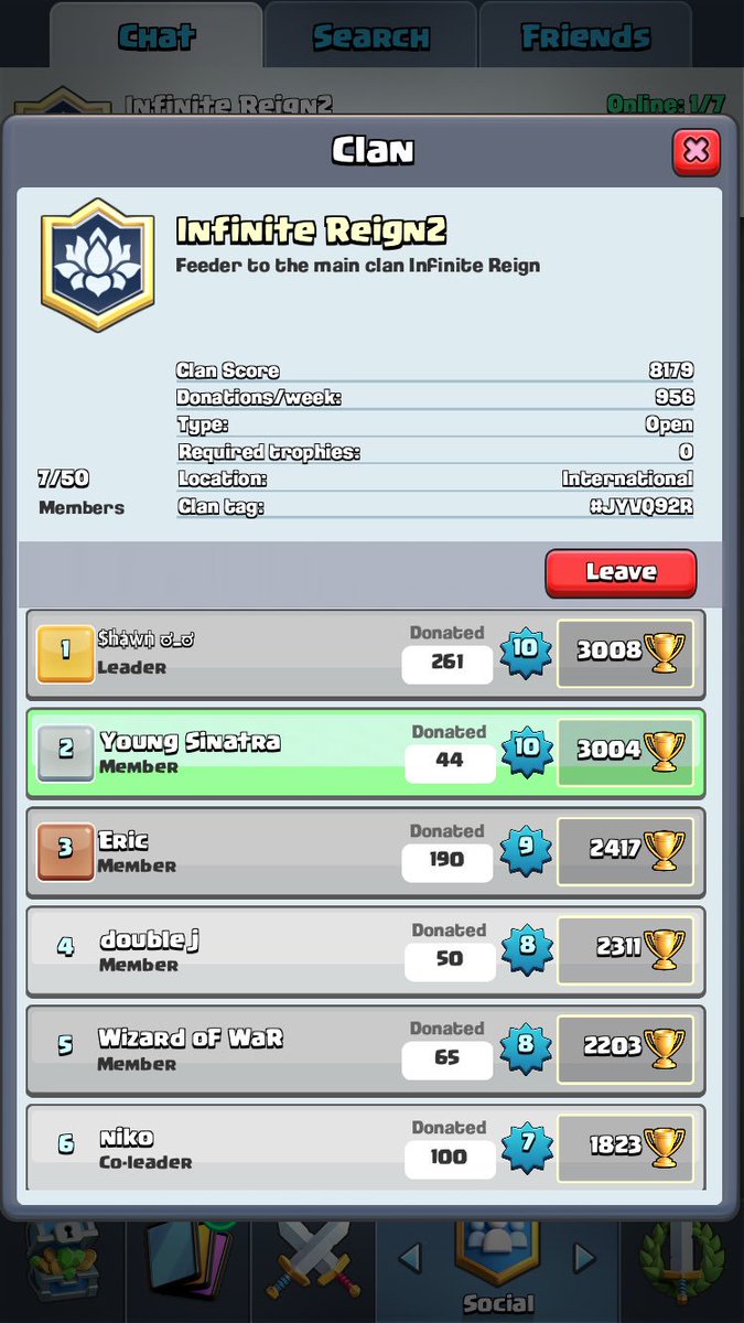 ShawnskiCOC's tweet photo. Currently recruiting to Infinite reign 2! Anyone is welcome ! Trying to fill clan up. We hold tourneys for our own players and reward them! https://t.co/MqqcxL9Ic0