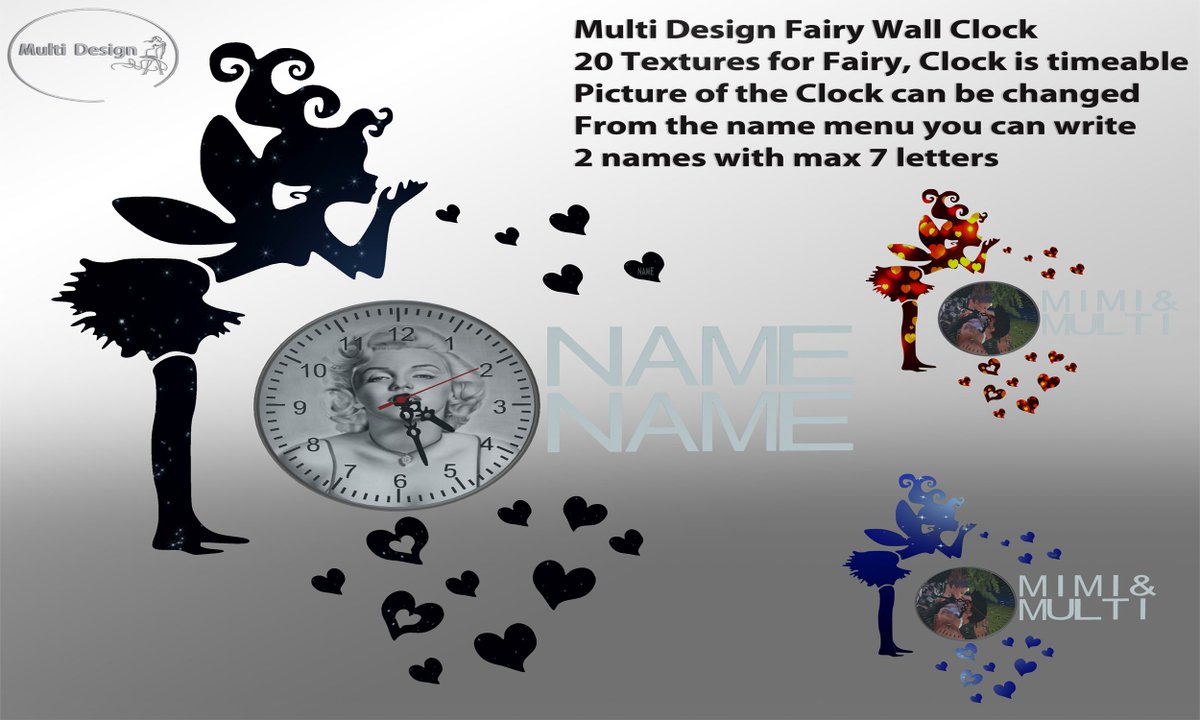 _Multi_Design's tweet photo. Fairy Wall Clock

https://t.co/XBjhn2ThvB https://t.co/7ltXsIhbwe
