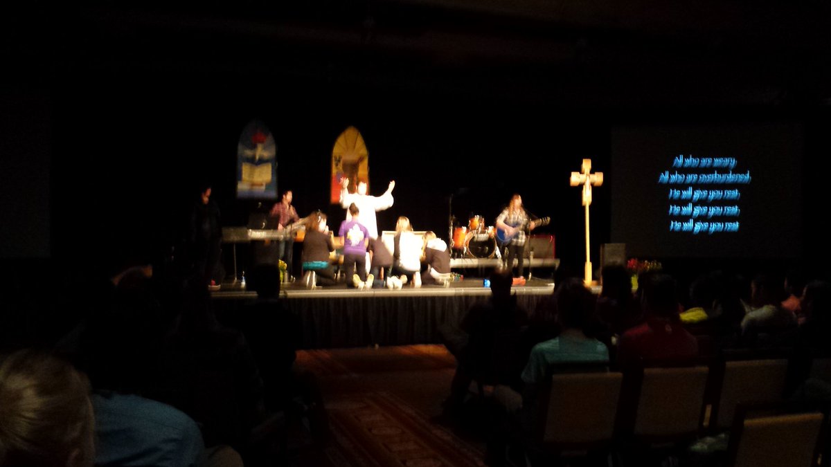 wwcyc_ab's tweet photo. @NotreDameRD students put on a drime for the youth this morning to the THEME song written by Ashley #wwcyc16 https://t.co/Ts4PcKMifd