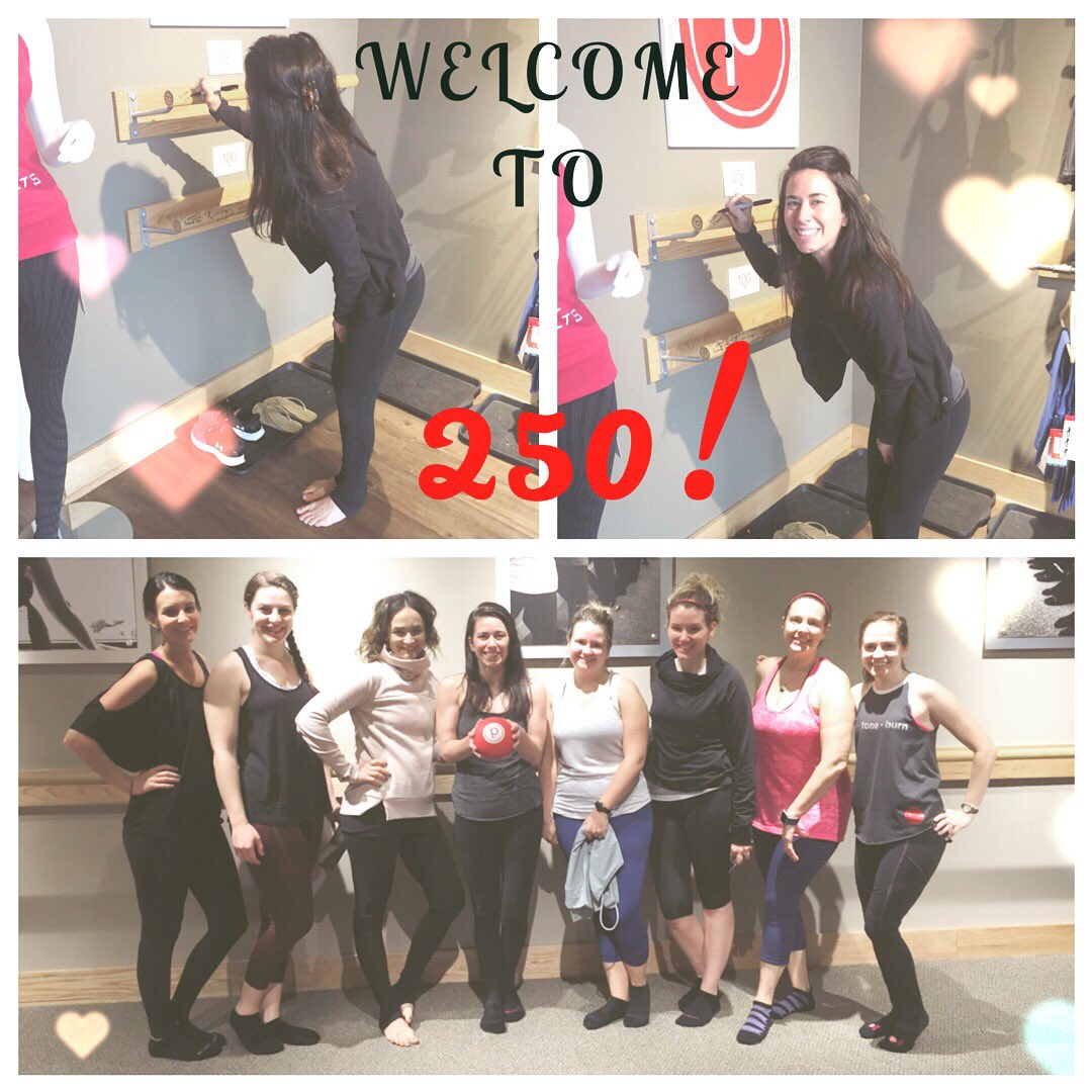 PBdoylestown's tweet photo. Welcome to 250 Kristine! Always in phenomenal form Kristine crushed her 250th Class today! #purebarre #buckscounty https://t.co/4iape6wJCN