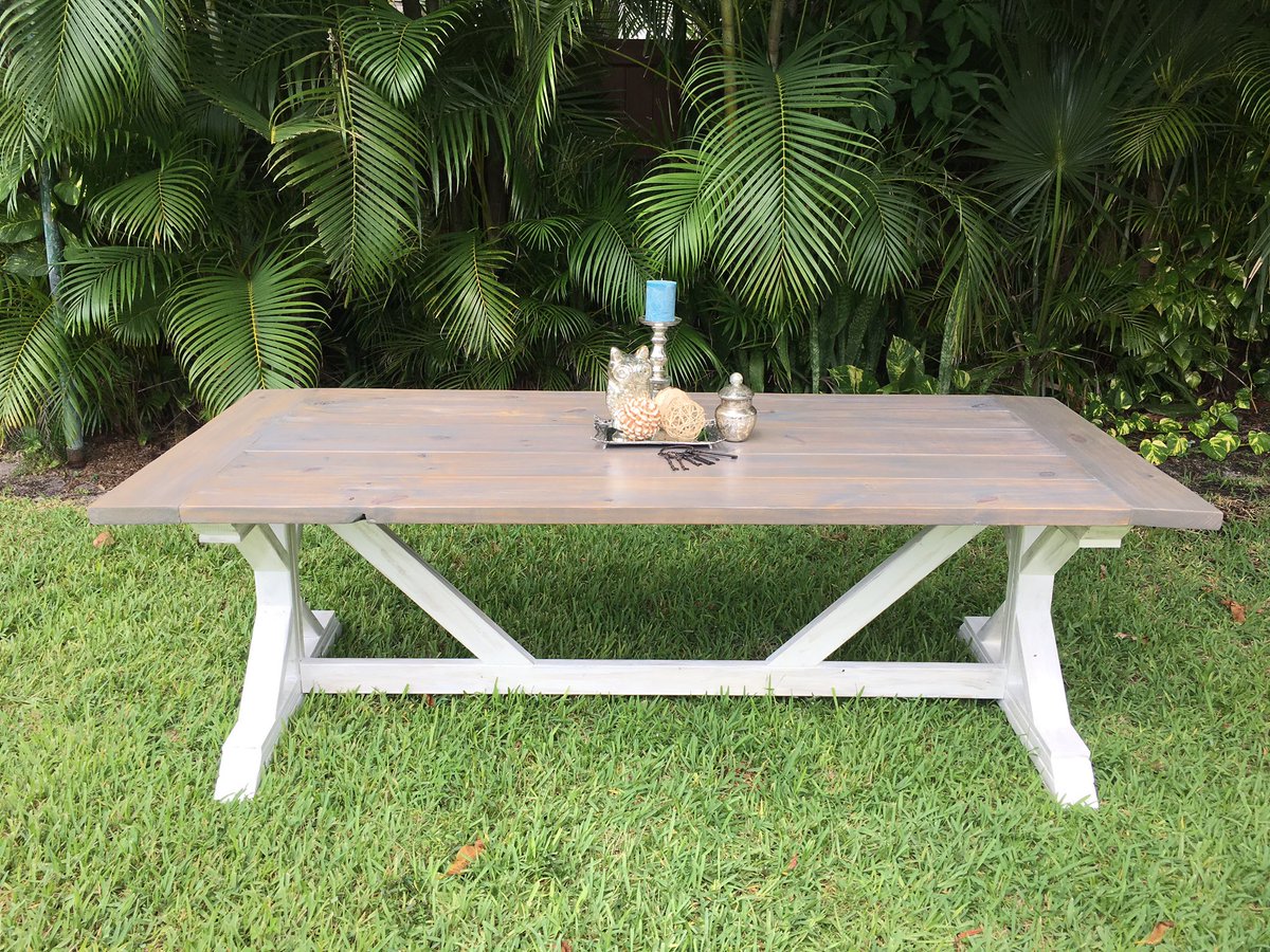 alatwater's tweet image. Amazing rustic farmhouse table by @SCDesignsFL!