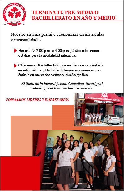 canadianschool's tweet photo. Tenemos bachillerato bilingüe en ciencias con énfasis en informática y en comercio con énfasis en mercadeo, ventas y diseño gráfico https://t.co/9KGRTCdwda