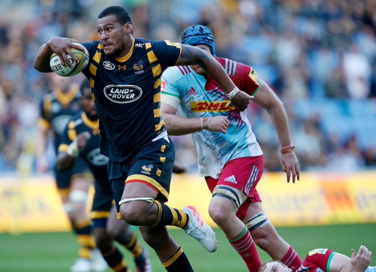 WaspsRugby's tweet photo. FULLTIME: Seven tries for Wasps sees them secure the full 5-point haul as they go 5/5 in @premrugby! Wasps 47-18 Harlequins https://t.co/mIe5SFNFww