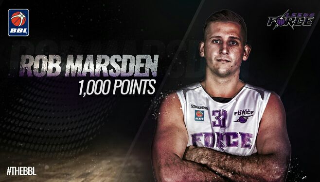 britishbasketm's tweet photo. Congratulations to @RMarsy88 who has hit 1,000 BBL Championship points in Q1 of the game between @forcebball and @CheshireNix #theBBL #1k https://t.co/khKrBmATtC