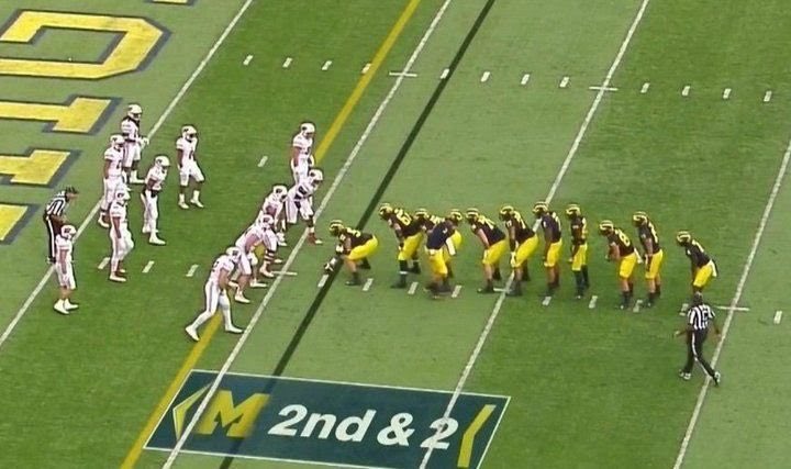 RicFlairNatrBoy's tweet photo. No matter the formation yesterday, Michigan showed Wisconsin that to be the man, you have to beat the man! And @CoachJim4UM is the man! https://t.co/m1nuaBCfdf