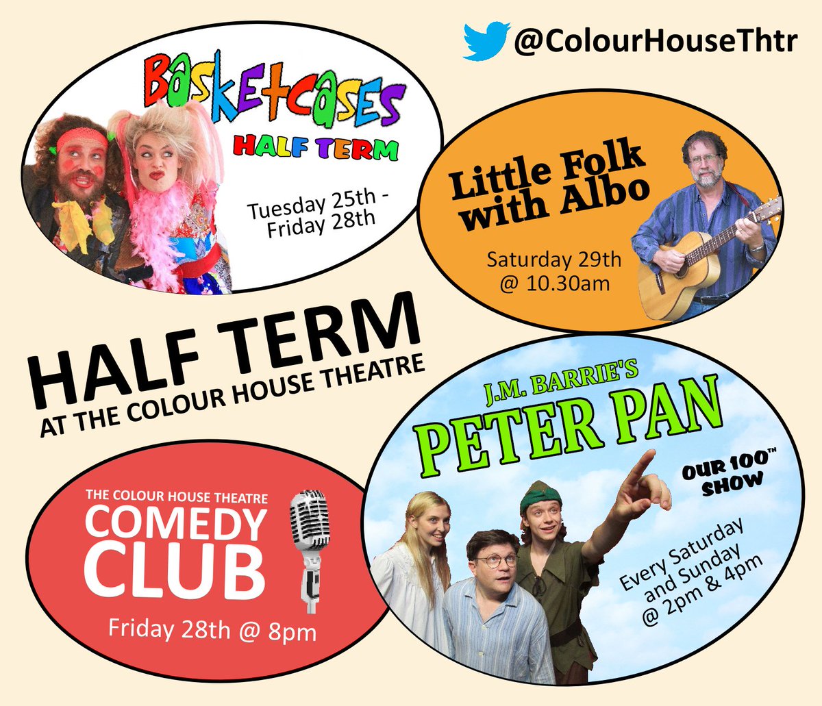 ColourHouseThtr's tweet photo. Need to occupy the kids this week? Check out our jam-packed programme of #theatre! 
https://t.co/SEIY7MoZEl #HalfTerm @MumsnetMerton https://t.co/lWbvTJ1B5r