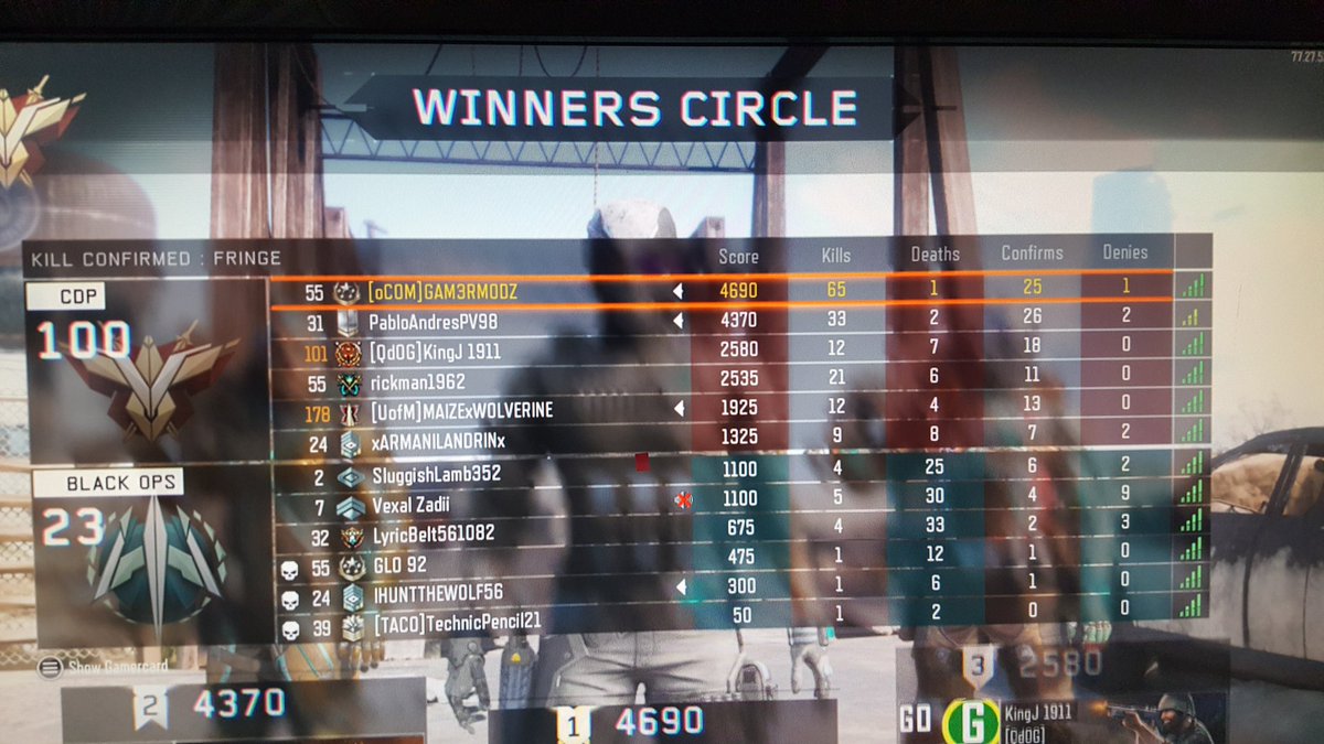 THEMODMAN's tweet photo. @GamerModz doing work last night! I think I finished the night with a 5 game average of 17-1 k/d or something.  GamerModz jitter FTW! https://t.co/RPcKZcZGfo