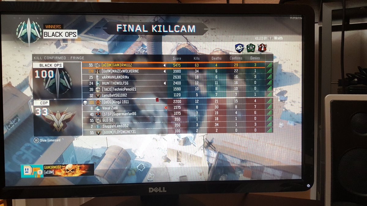 THEMODMAN's tweet photo. @GamerModz doing work last night! I think I finished the night with a 5 game average of 17-1 k/d or something.  GamerModz jitter FTW! https://t.co/RPcKZcZGfo