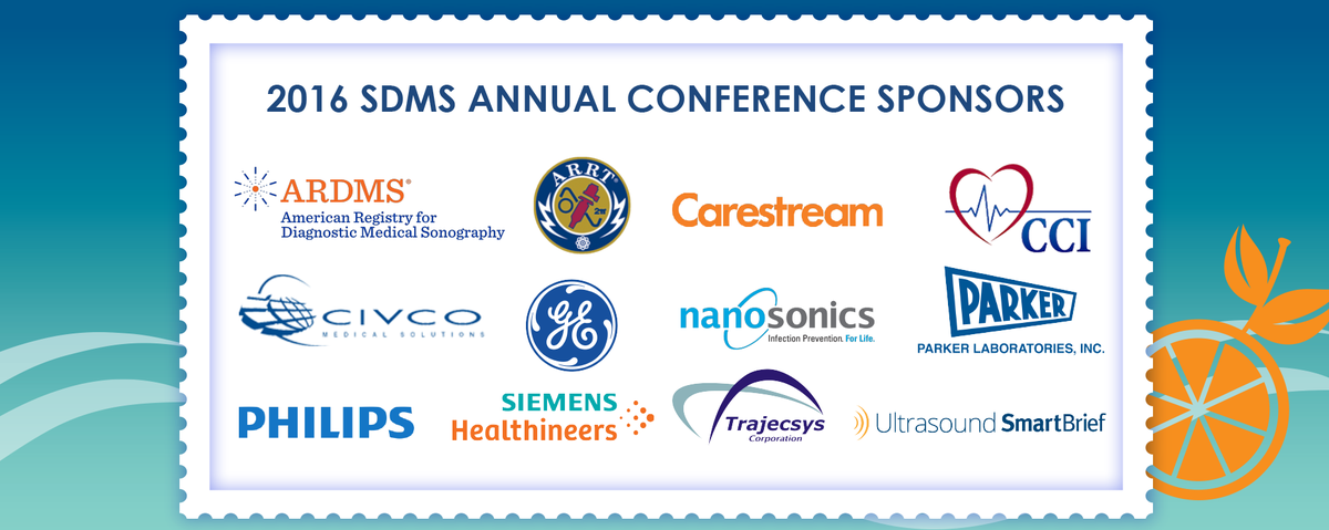 SDMSPresident's tweet photo. Thank you to our 2016 Annual Conference sponsors and Medal Level supporters! #SDMS2016 https://t.co/FMMfPaUsLb