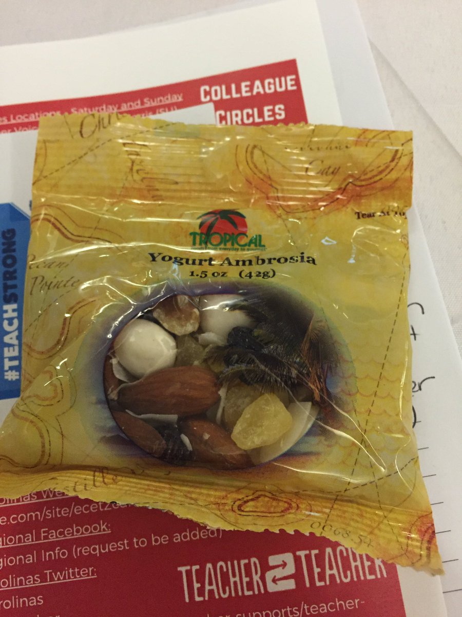 Msferens4th's tweet photo. Yummmmm @tropicalfoods #ECET2Carolinas https://t.co/I7JH6e437I