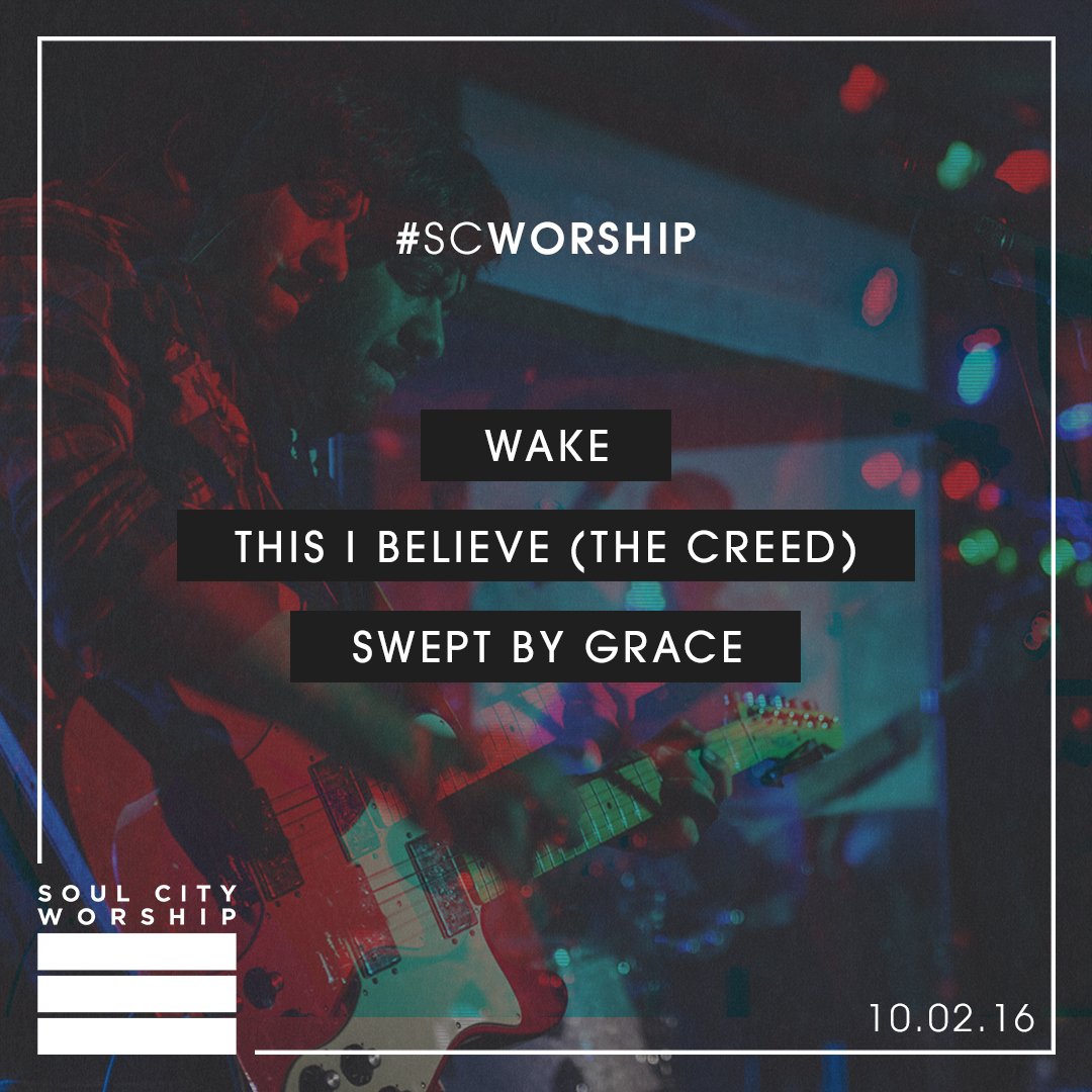 soulcitychurch's tweet photo. This morning's powerful #worshipsetlist. There's still time to come worship at 11:00 and 12:30 #scdream #scworship https://t.co/hSG77uJaDd